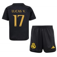 Camiseta Real Madrid Lucas Vazquez #17 Tercera Equipación para niños 2023-24 manga corta (+ pantalones cortos)